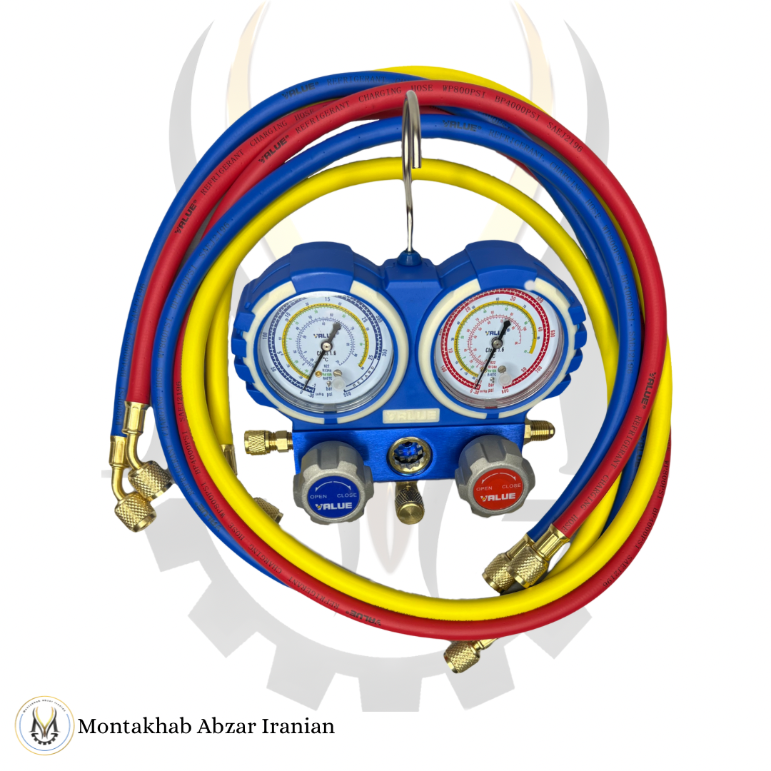 منیفولد سرویس دو قلو ولیو مدل VMG-2-R410A-B منیفولد سرویس دو قلو ولیو مدل VMG-2-R410A-B - تصویر 1