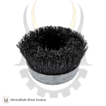 برس  سیمی کاسه ای   افشان 3 اینچ 7.5 سانتی متر مشکی ساب