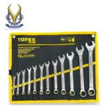 آچار یکسر تخت و یکسر رینگی تاپکس مدل YP-6-24MM مجموعه 12 عددی