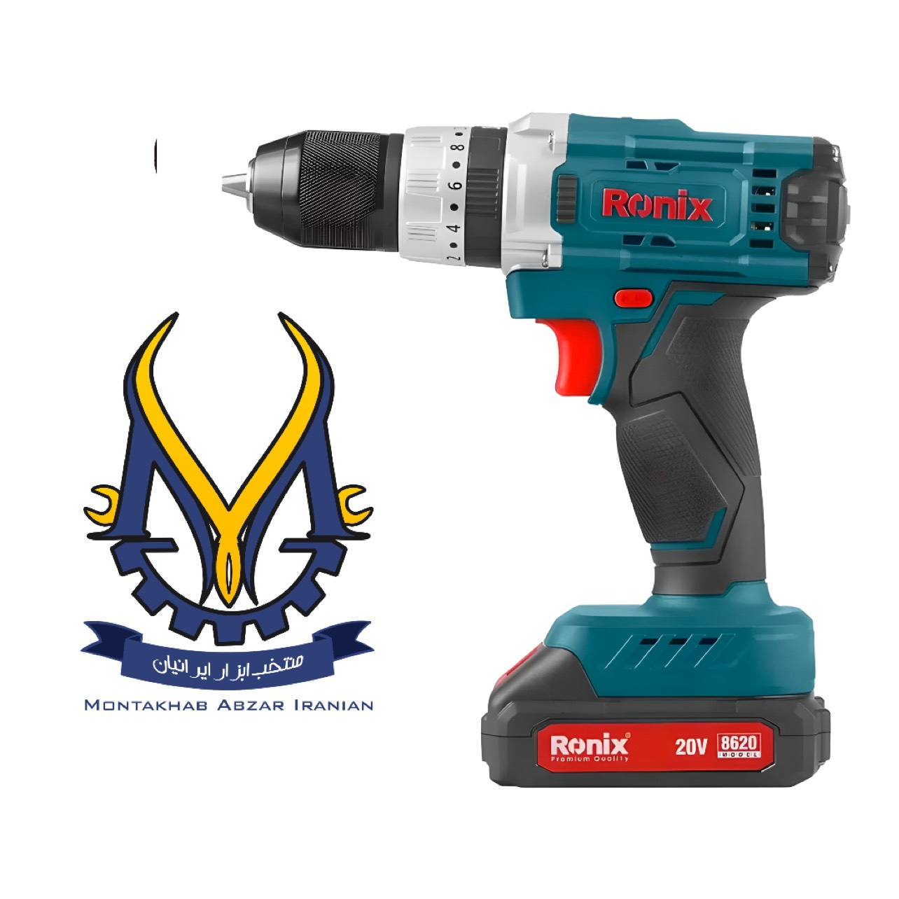 polish_save.png (84) دریل شارژی چکشی رونیکس مدل 8620 باتری لیتیوم 20 ولت - Image 1