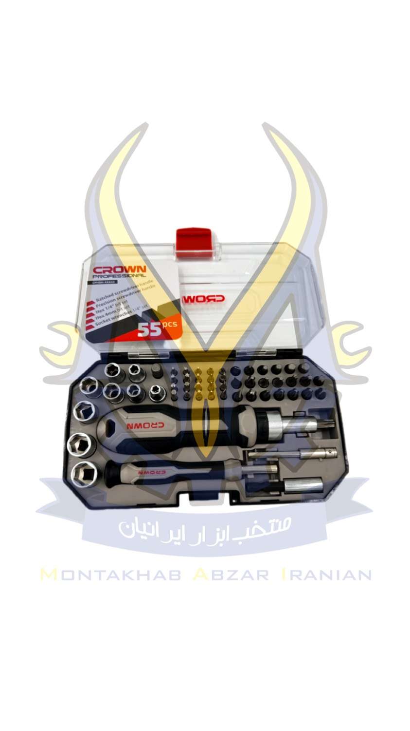 کیت 55عددی سری بیت پیچ گوشتی کیت 55عددی سری بیت پیچ گوشتی - تصویر 1